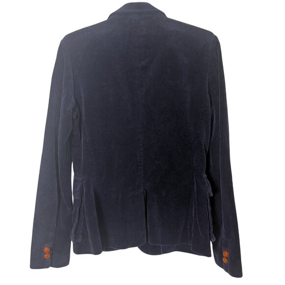 Vintage Ralph Lauren Corduroy Blazer, Navy, sz 4 - Picture 2 of 5